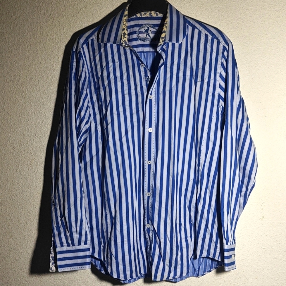 BUGATCHI mens business shirt size Large